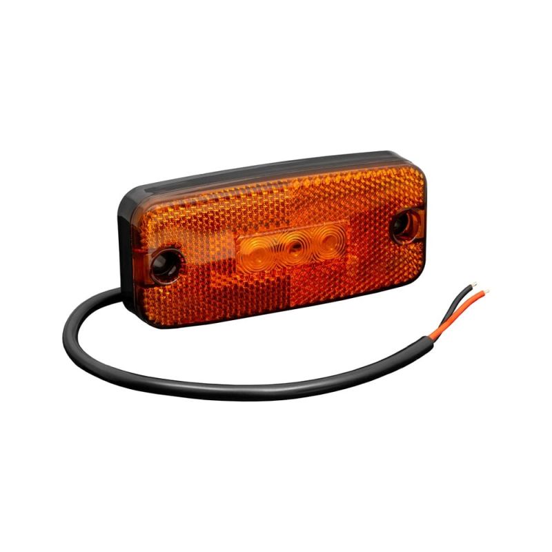 TrailerTek LED Amber Side Position Lamp, 12-24V, Screw Base