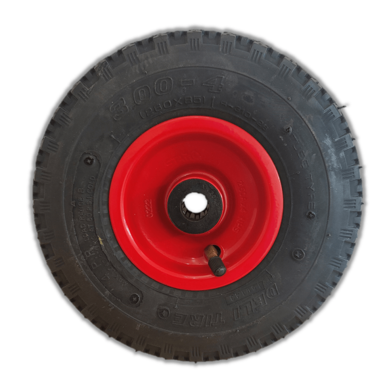 Wheel 300x4 Deli Still Rim, 20x30mm N/R Bearing & Bush